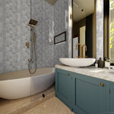 2 X 2 In Basketweave Precept Ice Matte Glazed Porcelain Mosaic - BUILDMYPLACE