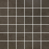 2 X 2 In Cinq Brown Matte Glazed Ceramic Mosaic - BUILDMYPLACE