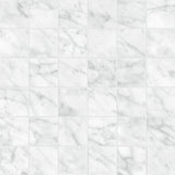 2 X 2 In La Marca Carrara Honed Glazed Porcelain Mosaic - BUILDMYPLACE