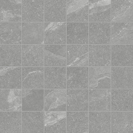 2 X 2 In Nord Palladium Matte Color Body Porcelain Mosaic - BUILDMYPLACE