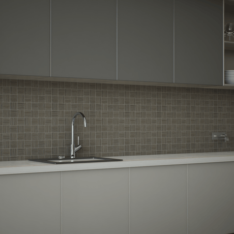 2 X 2 In Zera Annex Olive Matte Color Body Porcelain Mosaic - BUILDMYPLACE