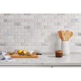 2" X 4" Greecian White Polished and Beveled Marble Mosaic Tile (10SQ FT/CTN) - BUILDMYPLACE