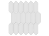 2 X 5 In Picket Soho Gallery Grey Glossy Glazed Porcelain Mosaic - BUILDMYPLACE