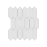 2 X 5 In Picket Soho Gallery Grey Matte Glazed Porcelain Mosaic - BUILDMYPLACE