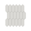 2 X 5 In Picket Soho Halo Grey Matte Glazed Porcelain Mosaic - BUILDMYPLACE