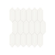 2 x 5 in. Soho Canvas White Picket Matte Glazed Porcelain Mosaic - BUILDMYPLACE