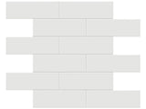 2 X 6 In Brick Soho Vintage Grey Matte Glazed Porcelain Mosaic - BUILDMYPLACE