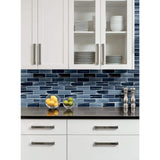 2" X 6" Oceania Azul Blue Glass Subway Brick Mosaic Wall Tile (9.8SQ FT/CTN) - BUILDMYPLACE