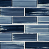 2" X 6" Oceania Azul Blue Glass Subway Brick Mosaic Wall Tile (9.8SQ FT/CTN) - BUILDMYPLACE