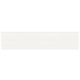 2 x 8 in. Soho Canvas White Glossy Glazed Ceramic Bullnose Trim - BUILDMYPLACE