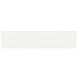 2 X 8 In Soho Canvas White Matte Glazed Ceramic Bullnose - BUILDMYPLACE