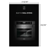 ZLINE Kitchen Vignette for 30" Range Hood and Range (VN-B)