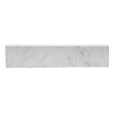 21 in. Bianco Marble Vanity Sidesplash in Carrara White, Premium 1 in. Thickness - BUILDMYPLACE