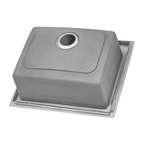 23 x 20 inch Drop - in Topmount Kitchen Sink 16 Gauge Stainless Steel Single Bowl - BUILDMYPLACE