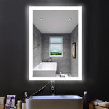 24 in. x 36 in. LED Lighted Bathroom Vanity Mirror, On/Off Touch Switch, CRI 90+, CCT Changeable With Remembrance, Anti - Fog Mirror, Wall Mounted Makeup Vanity Mirror, Window Style - LEDMyPlace