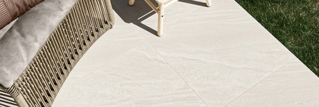 24 In. X 48 In. Crossover White Textured Stone - Porcelain Wall & Floor Tile (15.50 Sqft/Case) - BUILDMYPLACE