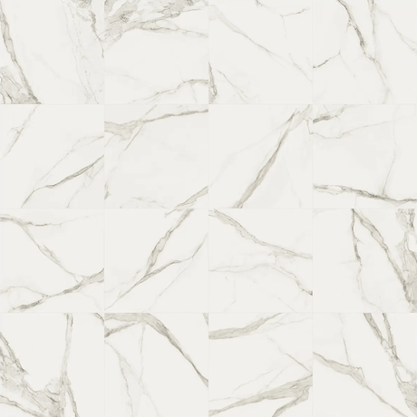 24 x 24 in. Mayfair Calacatta Oro Polished Rectified Glazed Porcelain Tile - BUILDMYPLACE
