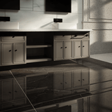 24 X 48 In La Marca Nero Venato Polished Rectified Glazed Porcelain - BUILDMYPLACE
