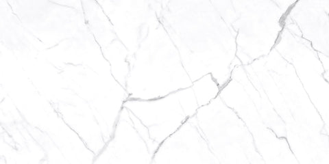 24 X 48 In Mayfair Statuario Venato Polished Rectified Glazed Porcelain