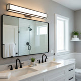 24″W x 3.5″D x 4.72″H Black LED Wall Light with Integrated 20W LED 3CCT – Hardwired - LEDMyPlace