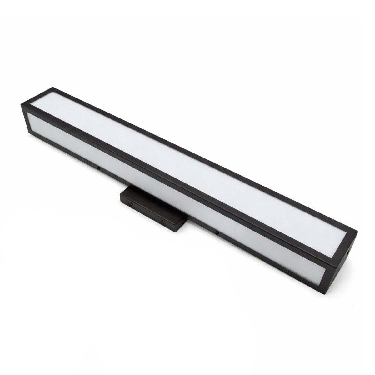 24″W x 3.5″D x 4.72″H Black LED Wall Light with Integrated 20W LED 3CCT – Hardwired - LEDMyPlace