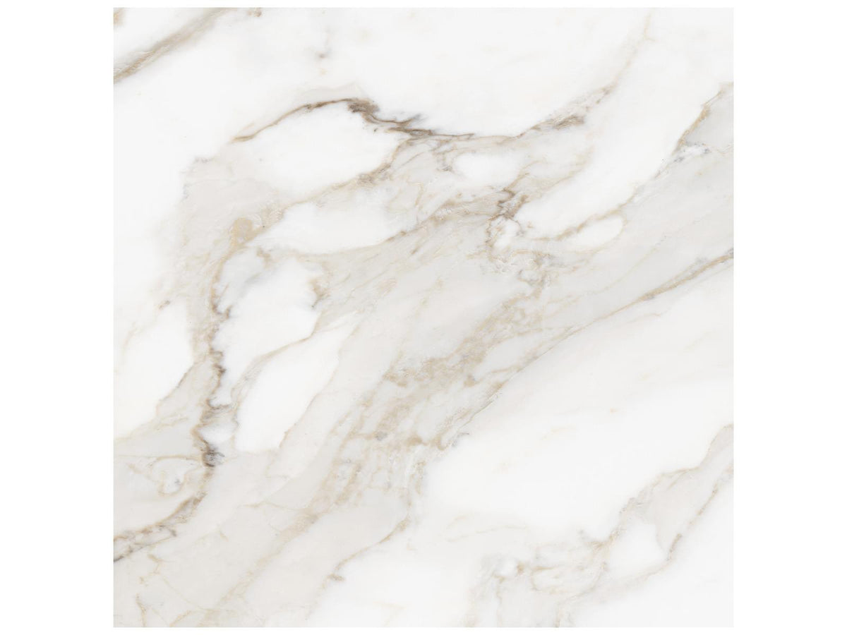 24 x 24 in Majesto Calacatta Oro Polished Rectified Colorsync Porcelain Tile