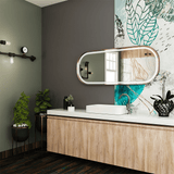 26 in. X 63 in. LED Lighted Bathroom Vanity Mirror with Rose Gold Frame, CRI 90+, Anti - Fog Adjustable Color Temperature & Remembrance, Lighted Makeup Mirrors, Realx Style - BUILDMYPLACE