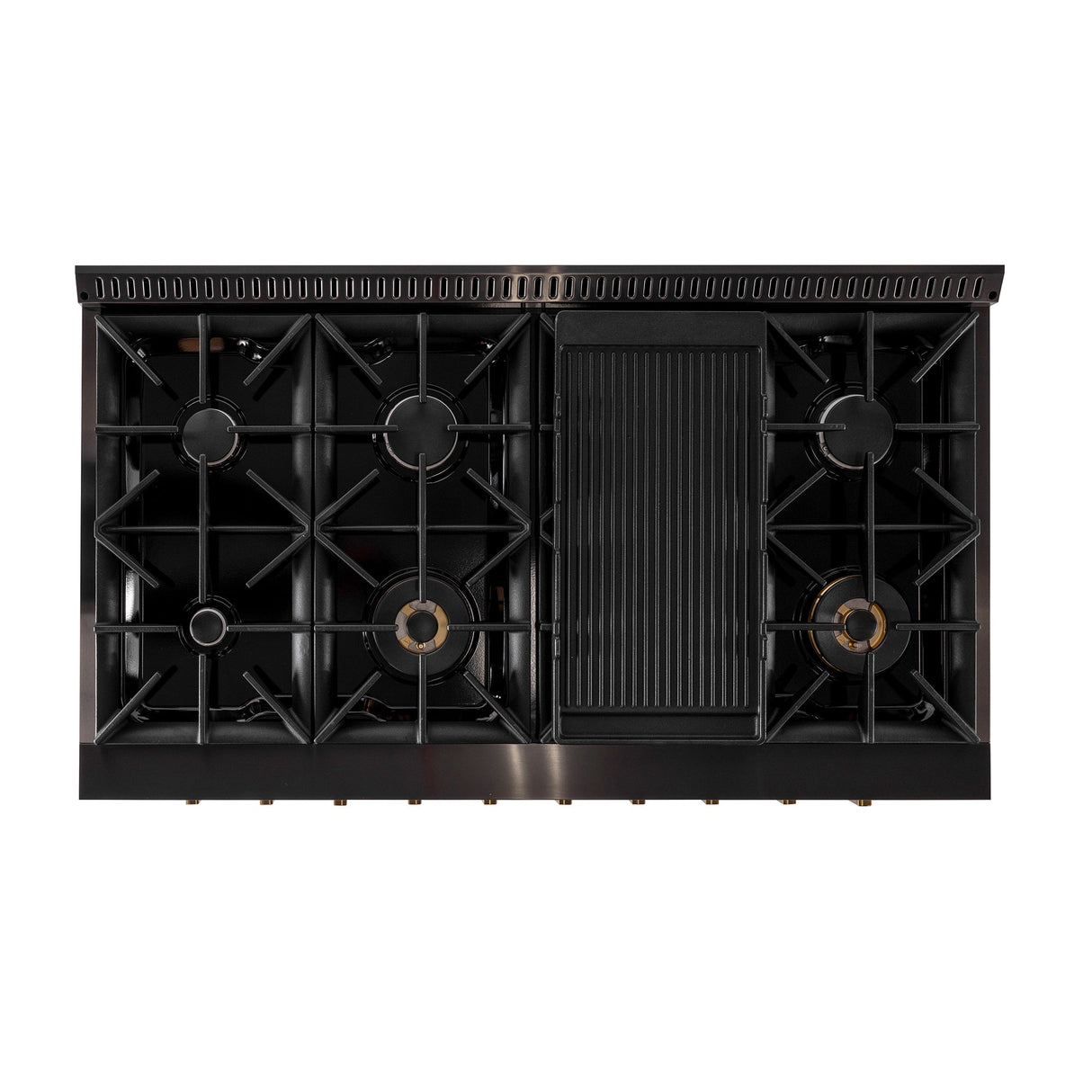 48 in. 6.7 cu. ft. 8 Burners Dual Fuel Range for Propane Gas in Stainless Steel with Kucht Horus Thermostat