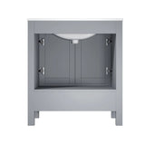 Jacques 84 in. Bathroom Freestanding Bathroom Vanity With Undermount Ceramic Sink, White Carrara Marble