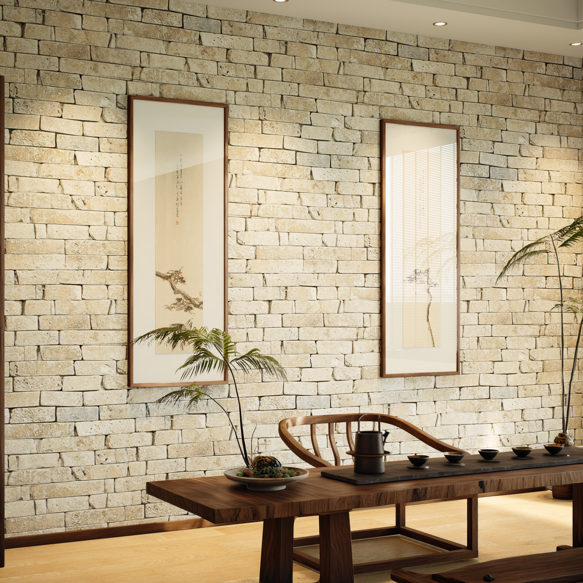 3 x 6 in Picasso Tumbled Travertine