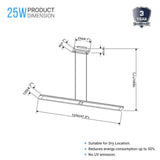 led-pmma-flat-island-pendant-light-25w-3000k-brown-pendant-lights