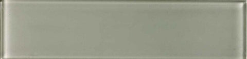 3 x 12 in Element Smoke Glossy Glass Tile