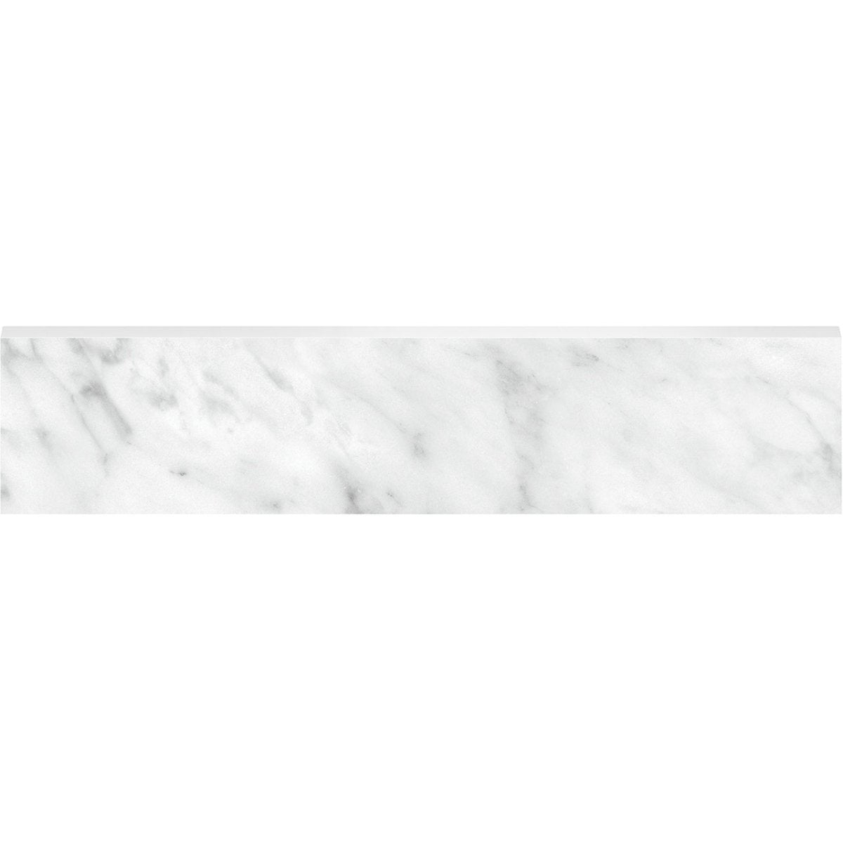 3 X 12 In La Marca Carrara Honed Glazed Porcelain Bullnose - BUILDMYPLACE