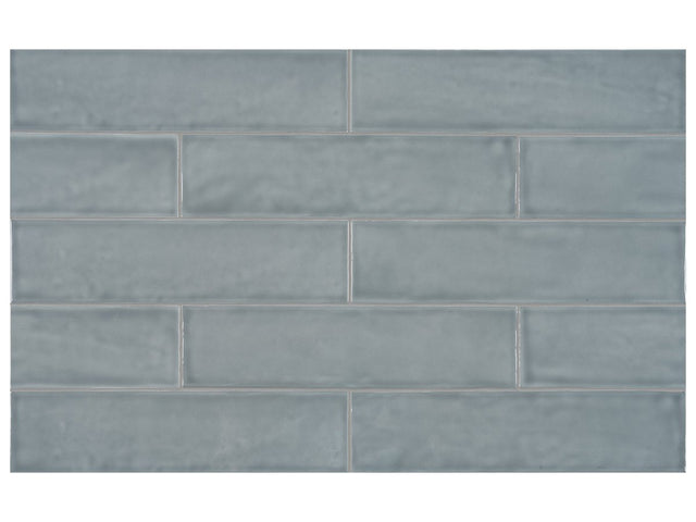 3 x 12 in Teramoda Sterling Glossy Pressed Glazed Ceramic Tile - BUILDMYPLACE