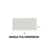3 x 6 in. Soho Halo Grey Glossy Pressed Glazed Ceramic Wall Tile - BUILDMYPLACE