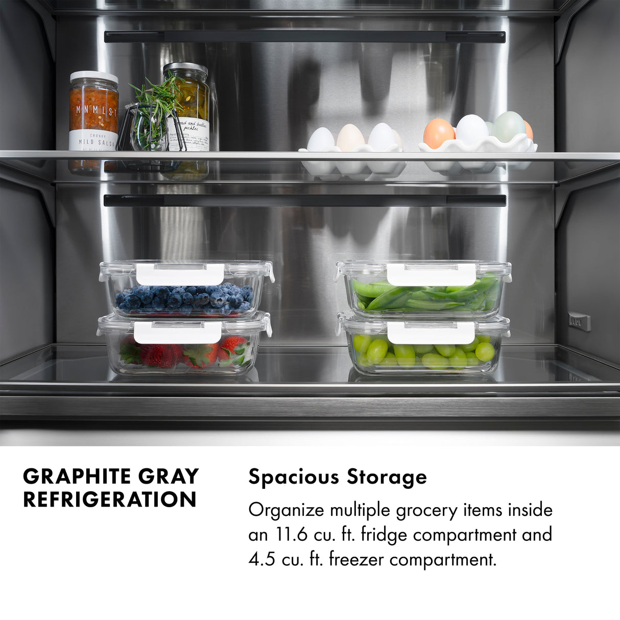 ZLINE 30 in. 16.1 cu. ft. Panel Ready Built-In Bottom Freezer Refrigerator with Water Dispenser and Ice Maker with Graphite Gray Interior (GRBIV-30)