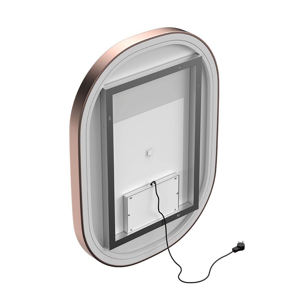 36 in. x 48 in. LED Lighted Bathroom Vanity Mirror, Anti - Fog, CRI 90+, Adjustable Color Temperature & Remembrance, Lighted Makeup Mirrors, Neu - U Style - BUILDMYPLACE