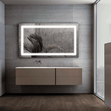 36 in. x 48 in. Vanity Mirror with Lights, Anti - Fog, CRI 90+, Makeup Mirror with Lights, Touch Switch Control, CCT Adjustable With Remembrance, LED Mirror for Bathroom, Inner Window Style - LEDMyPlace