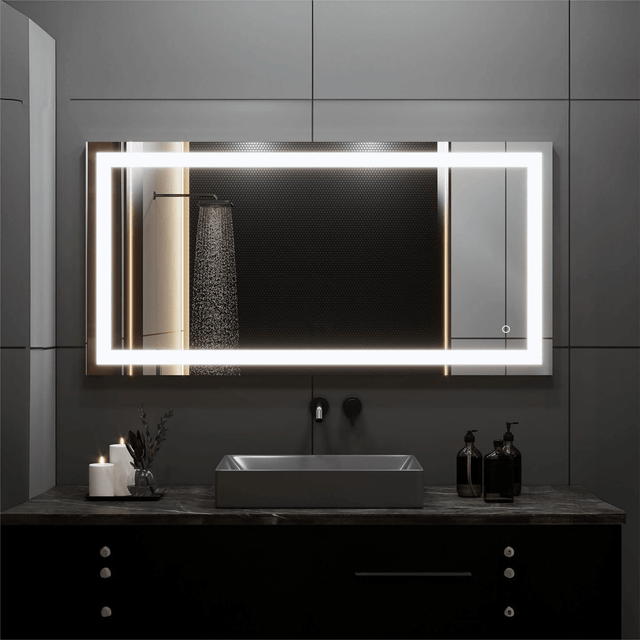 36 in. x 48 in. Vanity Mirror with Lights, Anti - Fog, CRI 90+, Makeup Mirror with Lights, Touch Switch Control, CCT Adjustable With Remembrance, LED Mirror for Bathroom, Inner Window Style - LEDMyPlace