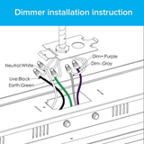 360° 3 Step Dimming Motion & Daylight Sensor for Linear High bay - 49ft max height - Frosted - BUILDMYPLACE