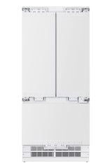 36 in. Width 19 6 cu. ft. French Door Built In Refrigerator in Custom Panel Ready Counter Depth