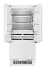 36 in. Width 19 6 cu. ft. French Door Built In Refrigerator in Custom Panel Ready Counter Depth