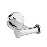 Ivanees 4-Piece Bathroom Accessories Set in Chrome Finish – Stainless Steel Robe Hook, Towel Ring, Toilet Paper Holder & Towel Bar