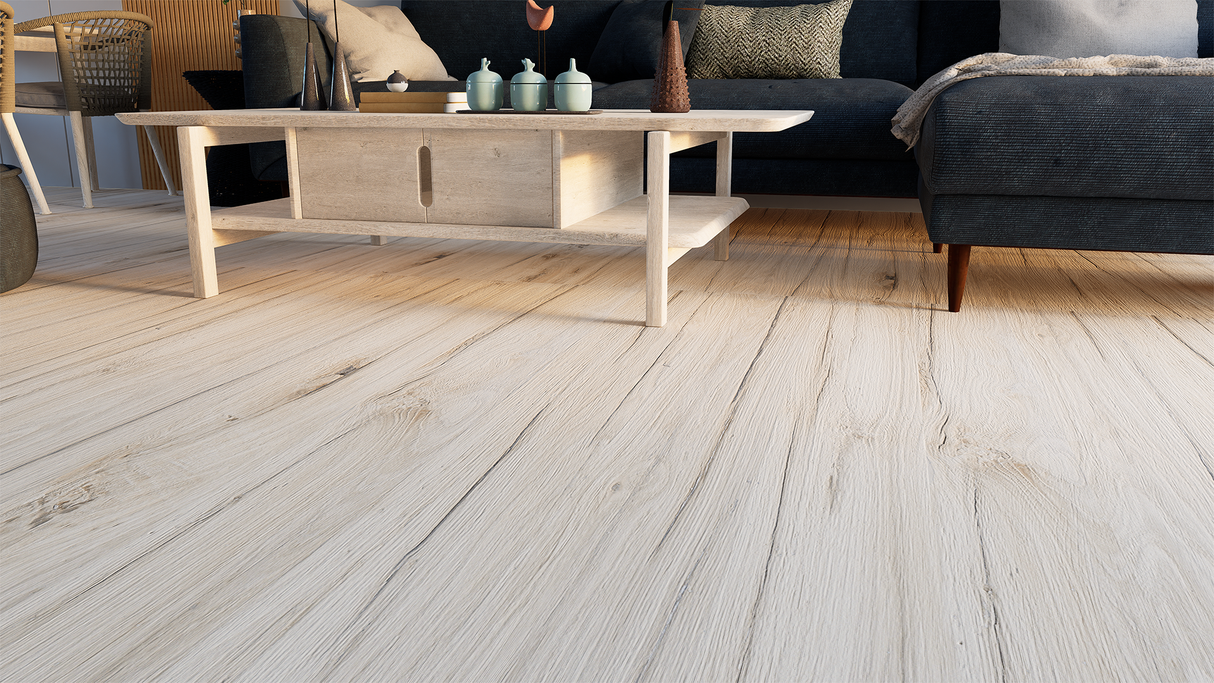 NEST PINE 8 in. x 48 in. x 8.5 mm MATT Marble Look Tile - Porcelain Floor and Wall Tile (12.92 Sqft/Box)