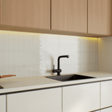 4 x 12 in. Soho Canvas White Glossy Pressed Glazed Ceramic Wall Tile - BUILDMYPLACE