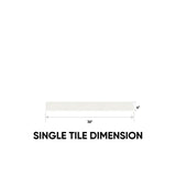 4 x 36 in. Marmiline Snow Polished Engineered Stone Threshold - BUILDMYPLACE