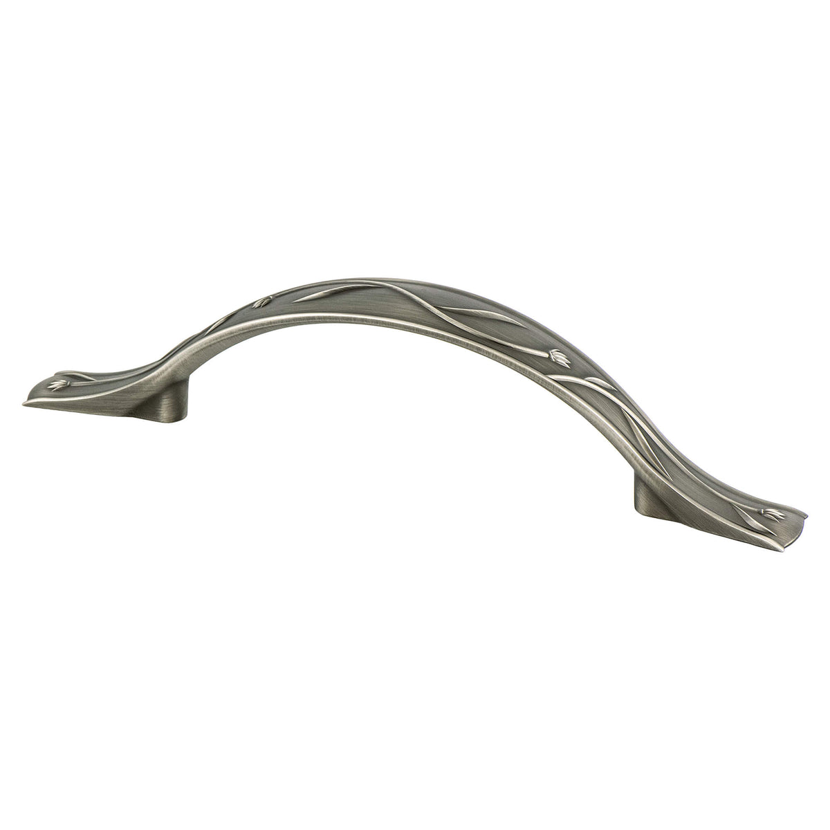 Art Nouveau 128mm CC Vintage Nickel Pull