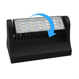 40W Rotatable LED Wall Pack Lights - Bronze - 5700K - 5,341 Lumens - DLC Qualified Outdoor Wall Light Fixture - BUILDMYPLACE