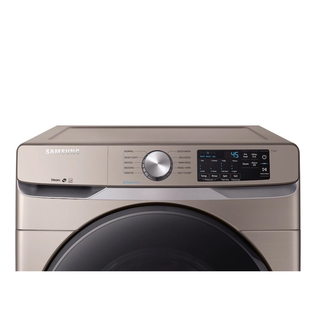4.5 Cu. Ft. Front Load Washer With Steam And Sensor, Champagne - BUILDMYPLACE
