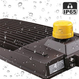 450W LED Pole Light with Dusk to Dawn Photocell, 5700K, High Voltage AC277 - 480V, Universal Mount Bronze, With 20KV Surge Protector, IP65 Waterproof, LED Parking Lot Lights - Outdoor Commercial Area Street Lighting, Gen14 - BUILDMYPLACE